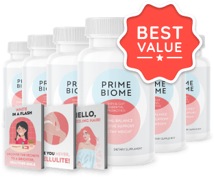 PrimeBiome - 6 Bottles